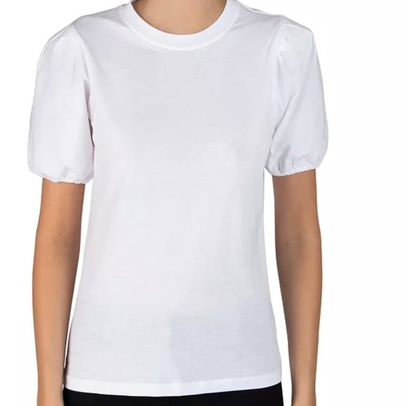 NWT Derek Lam 10 Crosby Eva Puff Sleeve Tee - Picture 1 of 7